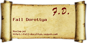 Fall Dorottya névjegykártya